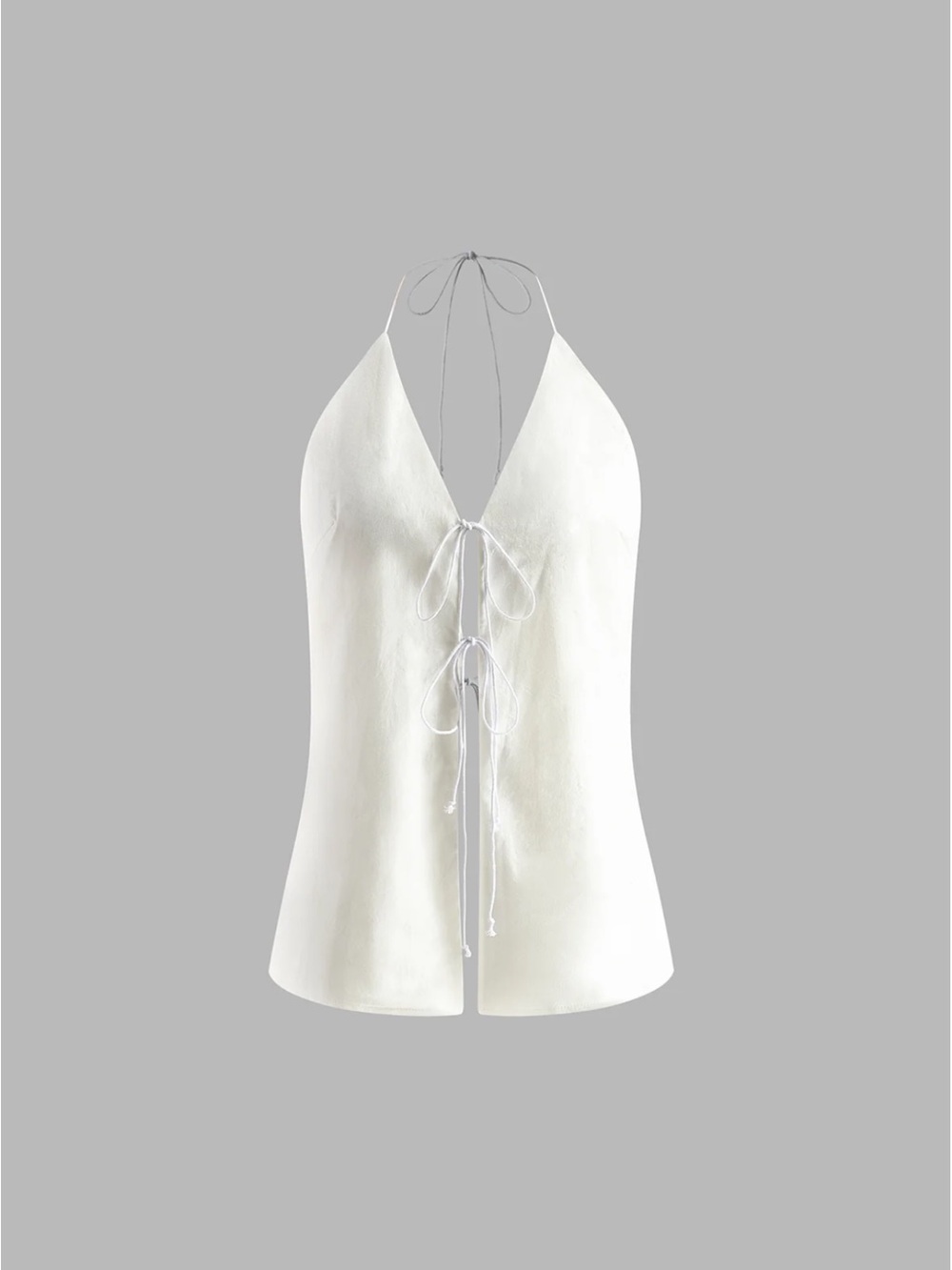NWT Commense Cotton & Linen Backless Halter Top With Shorts Set - Picture 6 of 14